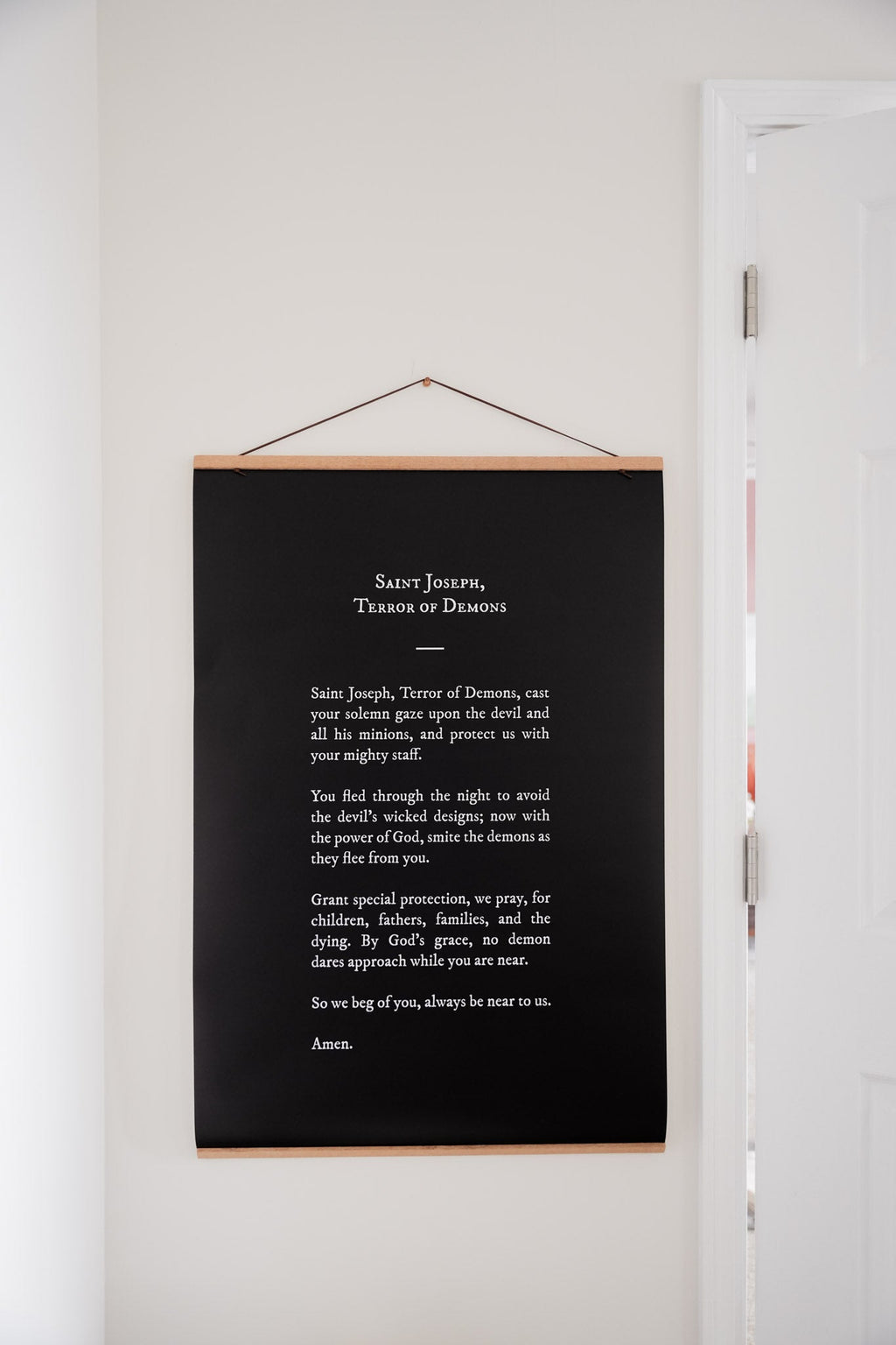 St. Joseph Terror of Demons Prayer Poster (2 Sizes)